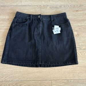 Black Denim Skirt